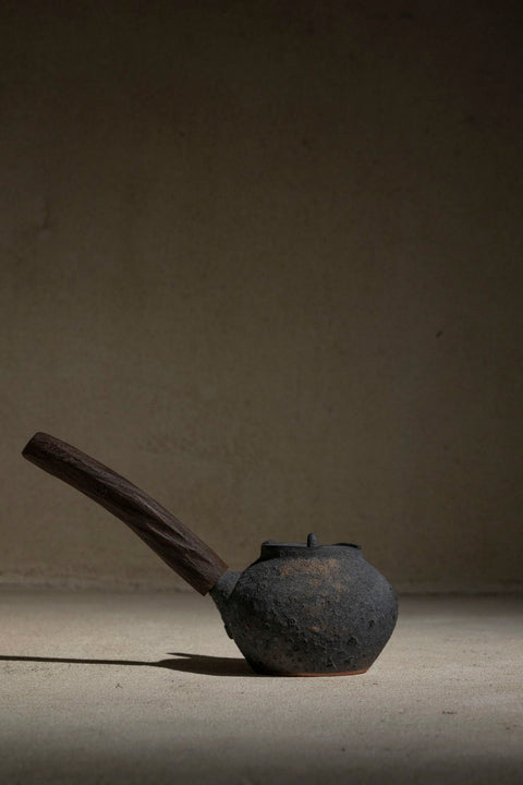 Wood Handle Teapot | 250ml | Dark