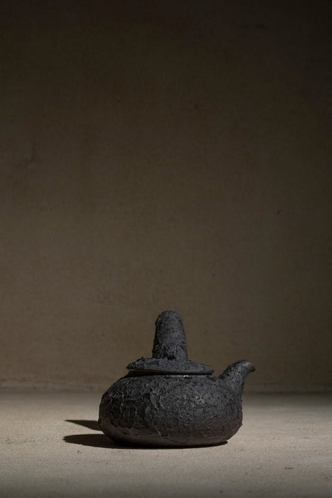 Clay Handle Teapot | 425ml | Charcoal