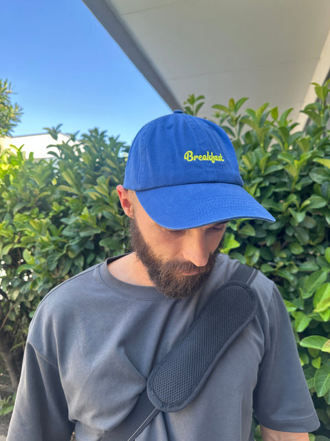 Dark Blue Dad Cap- yellow text
