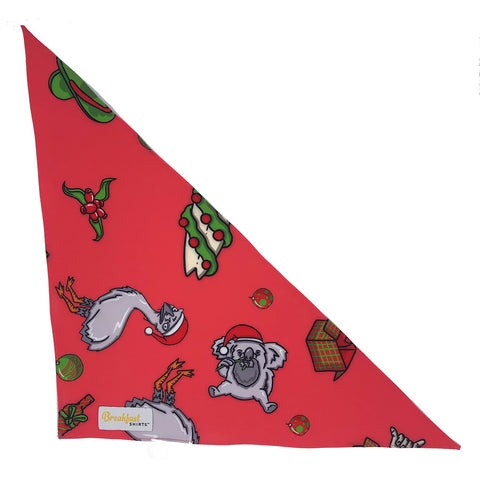 Christmas DOG Bandana "Aussie Christmas" - Milkmans Market Breakfast Shirts