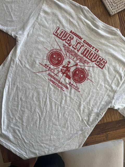 Moving Love Tee - Mark Crotti - Milkmans Market Breakfast Shirts