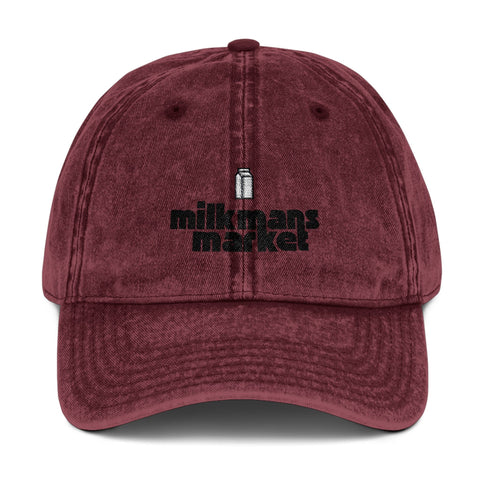 Vintage Embroidered Cap - Milkmans Market Wandering Folk