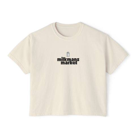 Women's Boxy Tee - Milkman's Market Graphic Top - Milkmans Market Printify