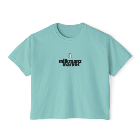 Women's Boxy Tee - Milkman's Market Graphic Top - Milkmans Market Printify