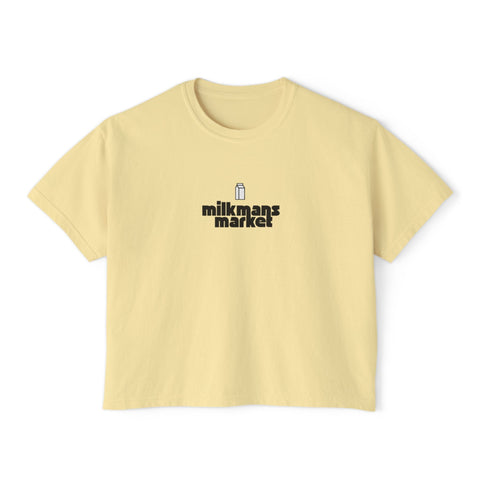 Women's Boxy Tee - Milkman's Market Graphic Top - Milkmans Market Printify