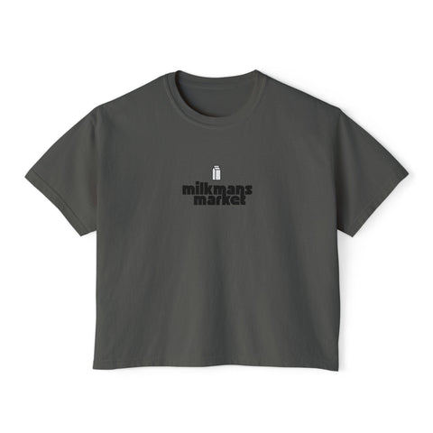 Women's Boxy Tee - Milkman's Market Graphic Top - Milkmans Market Printify