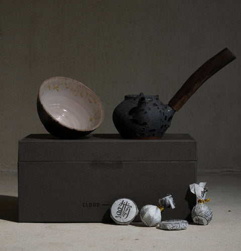 Foundational Side Handle Tea Ceremony Set | Dark