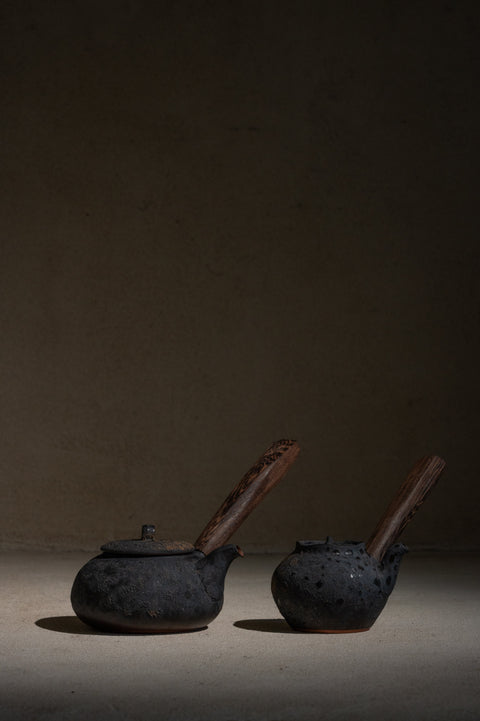 Wood Handle Teapot | 425ml | Dark