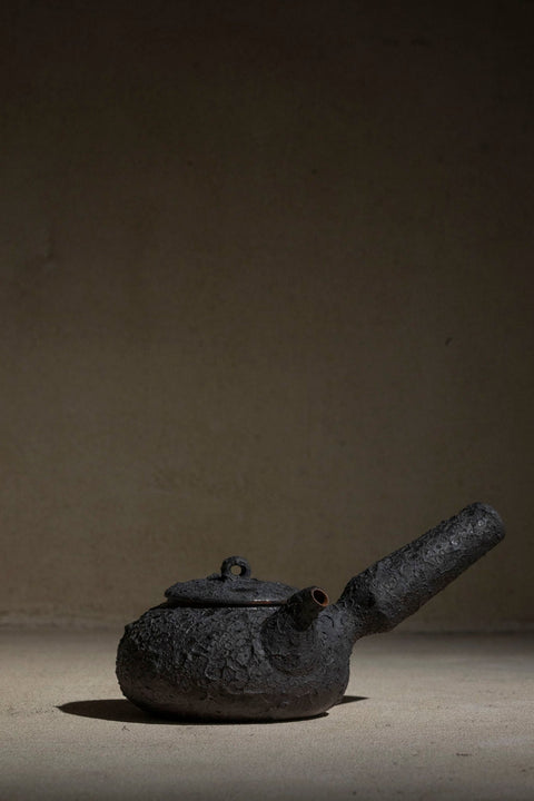 Clay Handle Teapot | 425ml | Charcoal