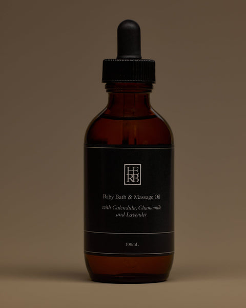 Baby Bath & Massage Oil - Milkmans Market Herb Remedy