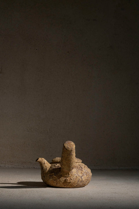 Clay Handle Teapot | 425ml | Light - Milkmans Market Cloud Hidden