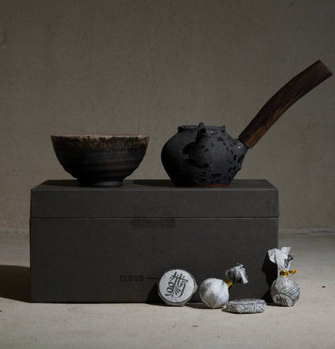 Foundational Side Handle Tea Ceremony Set | Dark - Milkmans Market Cloud Hidden
